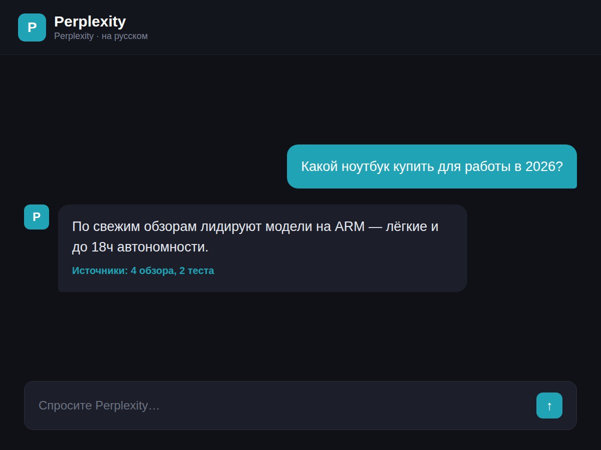 Пример изображения, сгенерированного нейросетью Perplexity